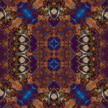 Kusursuz sanat modeli. Kusursuz sanat soyut arka plan. Etnik doku. Kaleydoskop arkaplanı