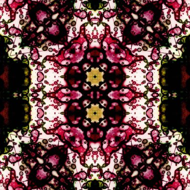 Kusursuz sanat modeli. Kusursuz sanat soyut arka plan. Etnik doku. Kaleydoskop arkaplanı