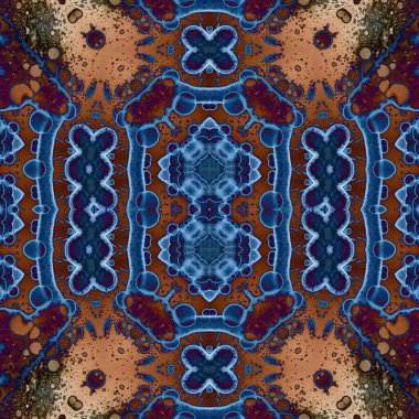 Kusursuz sanat modeli. Kusursuz sanat soyut arka plan. Etnik doku. Kaleydoskop arkaplanı