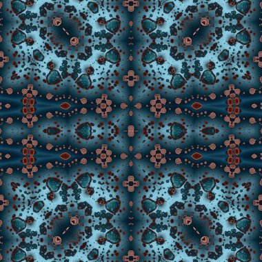 Kusursuz sanat modeli. Kusursuz sanat soyut arka plan. Etnik doku. Kaleydoskop