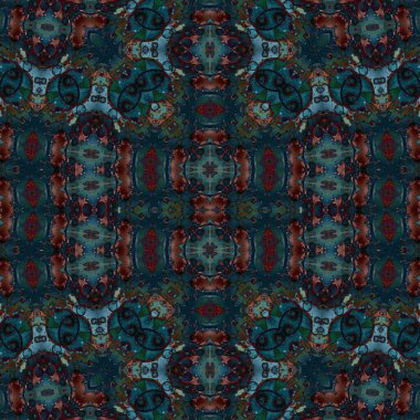 Kusursuz sanat modeli. Kusursuz sanat soyut arka plan. Etnik doku. Kaleydoskop arkaplanı