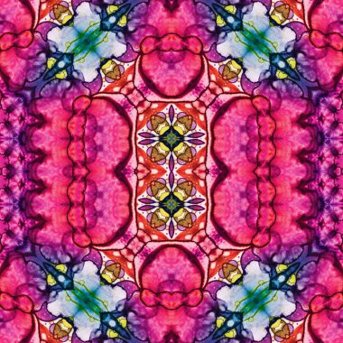 Kusursuz sanat modeli. Kusursuz sanat soyut arka plan. Etnik doku. Kaleydoskop arkaplanı