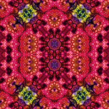 Kusursuz sanat modeli. Kusursuz sanat soyut arka plan. Etnik doku. Kaleydoskop