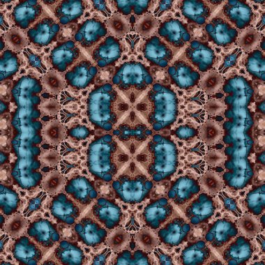 Kusursuz sanat modeli. Kusursuz sanat soyut arka plan. Etnik doku. Kaleydoskop arkaplanı