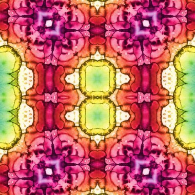 Kusursuz sanat modeli. Kusursuz sanat soyut arka plan. Etnik doku. Kaleydoskop arkaplanı