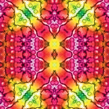 Kusursuz sanat modeli. Kusursuz sanat soyut arka plan. Etnik doku. Kaleydoskop arkaplanı