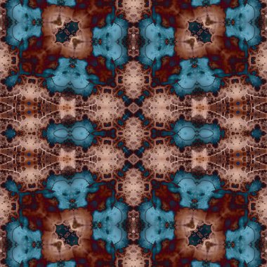 Kusursuz sanat modeli. Kusursuz sanat soyut arka plan. Etnik doku. Kaleydoskop