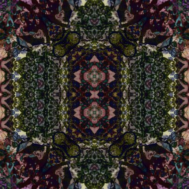 Kusursuz sanat modeli. Kusursuz sanat soyut arka plan. Etnik doku. Kaleydoskop arkaplanı