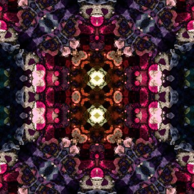 Kusursuz sanat modeli. Kusursuz sanat soyut arka plan. Etnik doku. Kaleydoskop