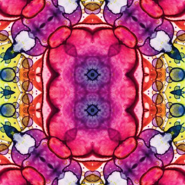 Kusursuz sanat modeli. Kusursuz sanat soyut arka plan. Etnik doku. Kaleydoskop arkaplanı