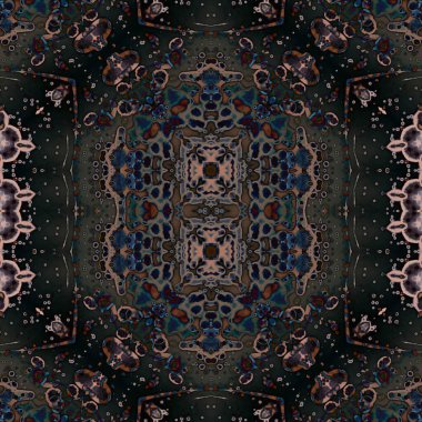 Kusursuz sanat modeli. Kusursuz sanat soyut arka plan. Etnik doku. Kaleydoskop