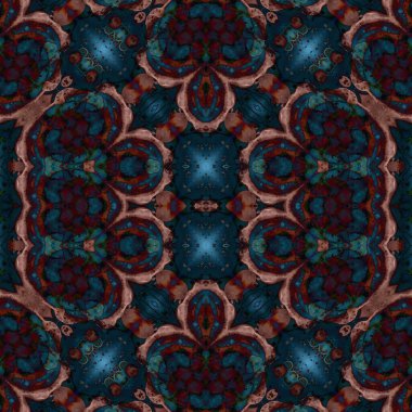 Kusursuz sanat modeli. Kusursuz sanat soyut arka plan. Etnik doku. Kaleydoskop