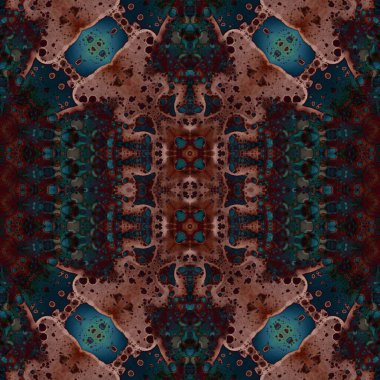 Kusursuz sanat modeli. Kusursuz sanat soyut arka plan. Etnik doku. Kaleydoskop