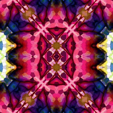 Kusursuz sanat modeli. Kusursuz sanat soyut arka plan. Etnik doku. Kaleydoskop arkaplanı