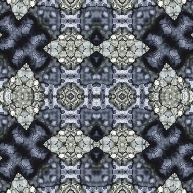 Kusursuz kare desenli. kare desen arkaplanı. Yaratıcı doku. Etnik kökenli. Kaleydoskop deseni