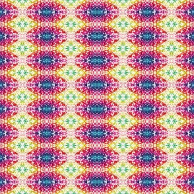 Kusursuz kare desenli. kare desen arkaplanı. Yaratıcı doku. Etnik kökenli. Kaleydoskop deseni