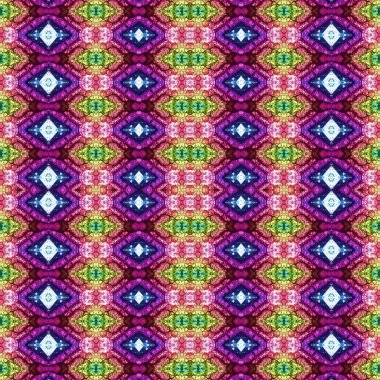 Kusursuz kare desenli. kare desen arkaplanı. Yaratıcı doku. Etnik kökenli. Kaleydoskop deseni