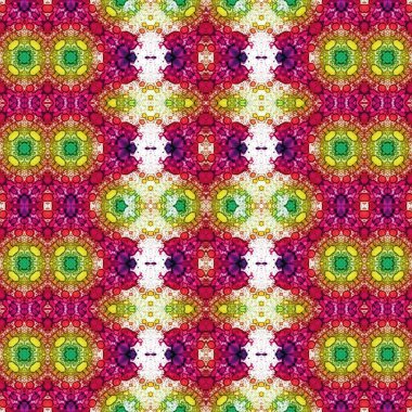 Kusursuz kare desenli. kare desen arkaplanı. Yaratıcı doku. Etnik kökenli. Kaleydoskop deseni