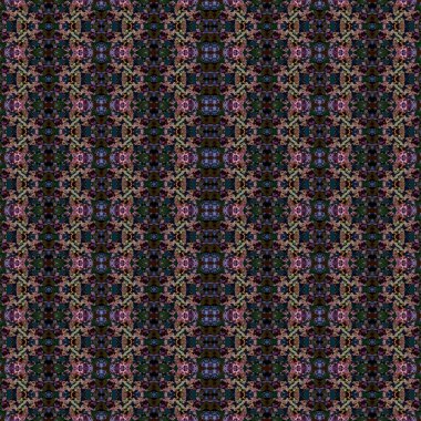 Kusursuz kare desenli. kare desen arkaplanı. Yaratıcı doku. Etnik kökenli. Kaleydoskop deseni