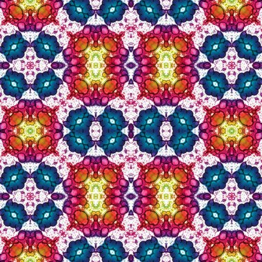 Kusursuz kare desenli. kare desen arkaplanı. Yaratıcı doku. Etnik kökenli. Kaleydoskop deseni