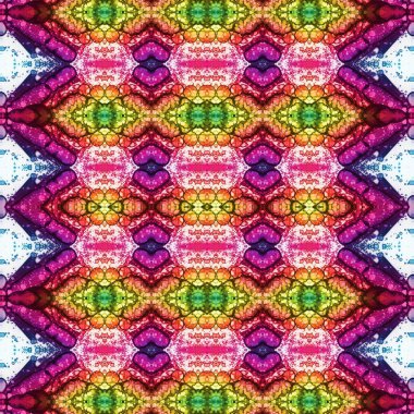 Kusursuz kare desenli. kare desen arkaplanı. Yaratıcı doku. Etnik kökenli. Kaleydoskop deseni