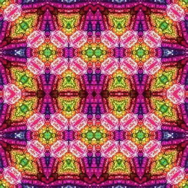 Kusursuz kare desenli. kare desen arkaplanı. Yaratıcı doku. Etnik kökenli. Kaleydoskop deseni