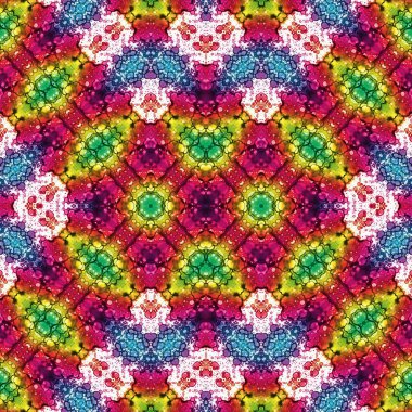 Kusursuz kare desenli. kare desen arkaplanı. Yaratıcı doku. Etnik kökenli. Kaleydoskop deseni