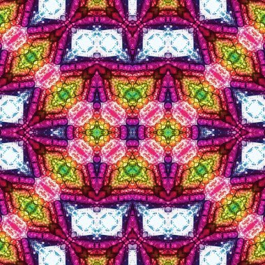Kusursuz kare desenli. kare desen arkaplanı. Yaratıcı doku. Etnik kökenli. Kaleydoskop deseni