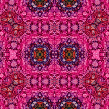 Kusursuz kare desenli. kare desen arkaplanı. Yaratıcı doku. Etnik kökenli. Kaleydoskop deseni