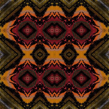 Kusursuz kare desenli. kare desen arkaplanı. Yaratıcı doku. Etnik kökenli. Kaleydoskop deseni