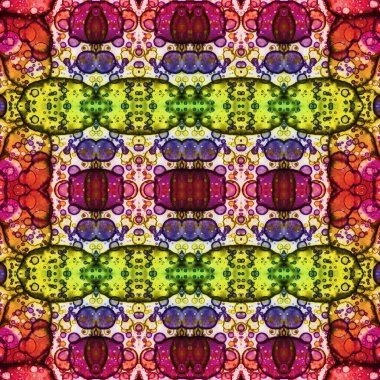 Kusursuz kare desenli. kare desen arkaplanı. Yaratıcı doku. Etnik kökenli. Kaleydoskop deseni