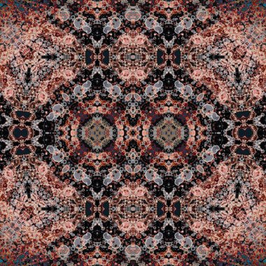 Kusursuz kare desenli. kare desen arkaplanı. Yaratıcı doku. Etnik kökenli. Kaleydoskop deseni