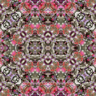 Kusursuz kare desenli. kare desen arkaplanı. Yaratıcı doku. Etnik kökenli. Kaleydoskop deseni