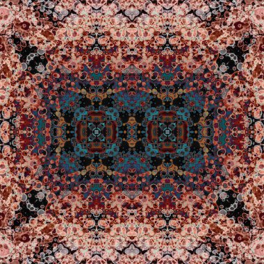 Kusursuz kare desenli. kare desen arkaplanı. Yaratıcı doku. Etnik kökenli. Kaleydoskop deseni