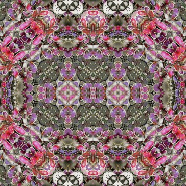 Kusursuz kare desenli. kare desen arkaplanı. Yaratıcı doku. Etnik kökenli. Kaleydoskop deseni