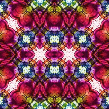 Kusursuz kare desenli. kare desen arkaplanı. Yaratıcı doku. Etnik kökenli. Kaleydoskop deseni