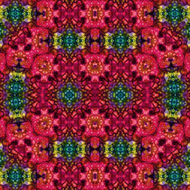 Kusursuz kare desenli. kare desen arkaplanı. Yaratıcı doku. Etnik kökenli. Kaleydoskop deseni