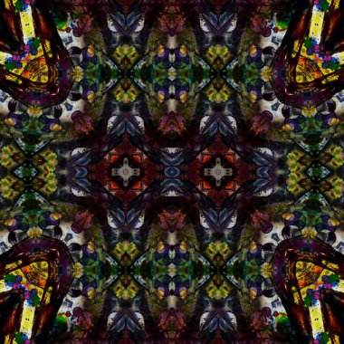 Kusursuz kare desenli. kare desen arkaplanı. Yaratıcı doku. Etnik kökenli. Kaleydoskop deseni