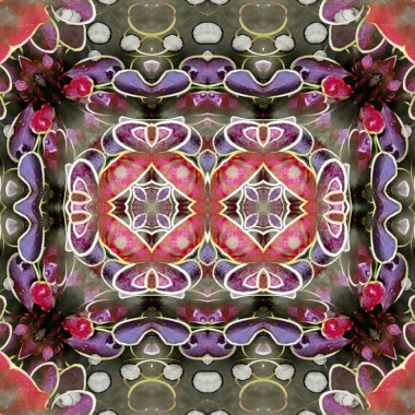 Kusursuz kare desenli. kare desen arkaplanı. Yaratıcı doku. Etnik kökenli. Kaleydoskop deseni