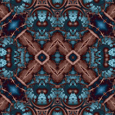 Kusursuz kare desenli. kare desen arkaplanı. Yaratıcı doku. Etnik kökenli. Kaleydoskop deseni