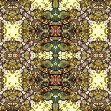 Kusursuz sanat modeli. Mozaik arka plan. Mandala 'nın pürüzsüz dokusu. Soyut arkaplan. Sanat mozaiği