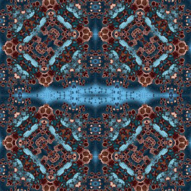 Kusursuz sanat modeli. Mozaik arka plan. Mandala 'nın pürüzsüz dokusu. Soyut arkaplan. Sanat mozaiği