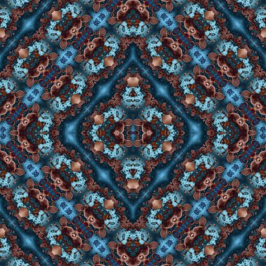 Kusursuz sanat modeli. Mozaik arka plan. Mandala 'nın pürüzsüz dokusu. Soyut arkaplan. Sanat mozaiği