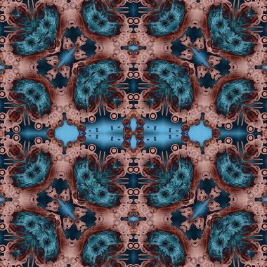 Kusursuz sanat modeli. Mozaik arka plan. Mandala 'nın pürüzsüz dokusu. Soyut arkaplan. Sanat mozaiği