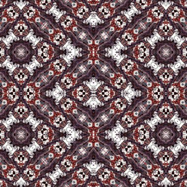 Kusursuz sanat modeli. Mozaik arka plan. Mandala 'nın pürüzsüz dokusu. Soyut arkaplan. Sanat mozaiği