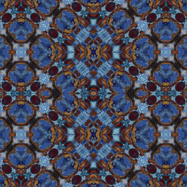 Kusursuz sanat modeli. Mozaik arka plan. Mandala 'nın pürüzsüz dokusu. Soyut arkaplan. Sanat mozaiği