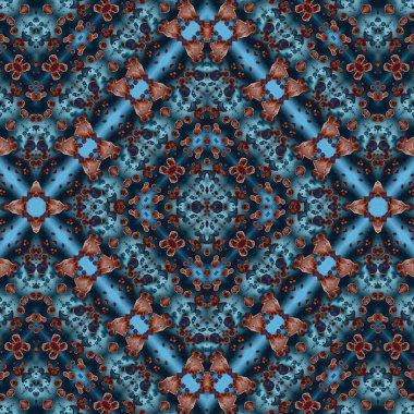 Kusursuz sanat modeli. Mozaik arka plan. Mandala 'nın pürüzsüz dokusu. Soyut arkaplan. Sanat mozaiği