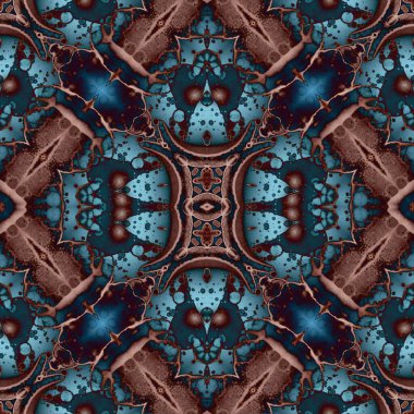 Kusursuz sanat modeli. Mozaik arka plan. Mandala 'nın pürüzsüz dokusu. Soyut arkaplan. Sanat mozaiği