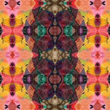 Kusursuz sanat modeli. Mozaik arka plan. Mandala 'nın pürüzsüz dokusu. Soyut arkaplan. Sanat mozaiği