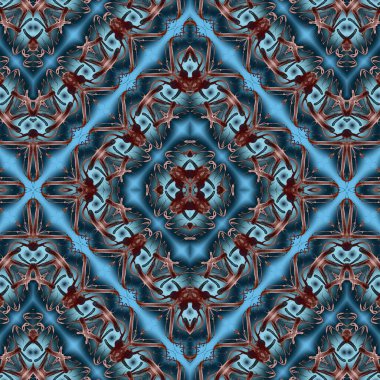 Kusursuz etnik düzen. Yaratıcı doku arka planı. Karmaşık bir doku. Geçmişe dönüş. Sanat deseni